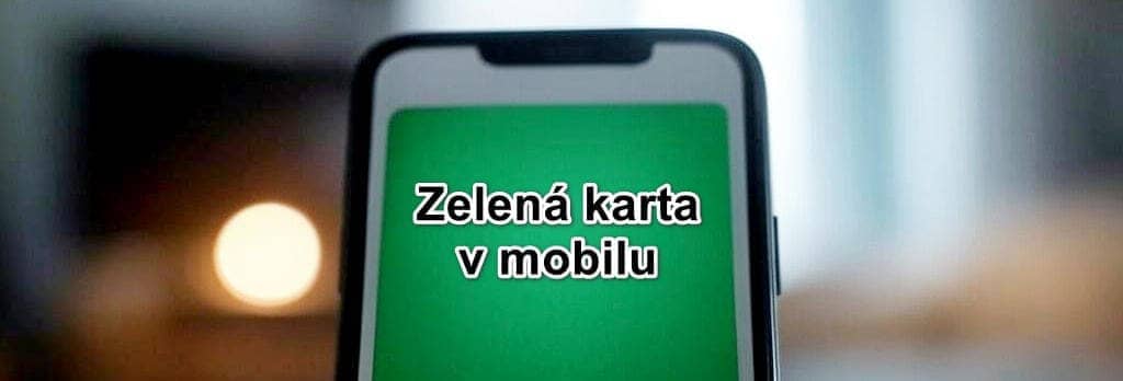 Zelená karta v mobilu